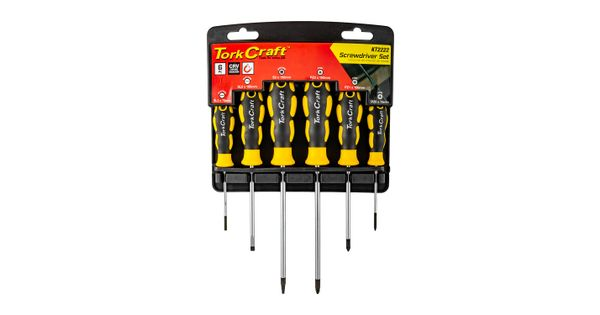 6pc Screwdriver Set With Wall Mountable Rack S2 Pz Sl product image