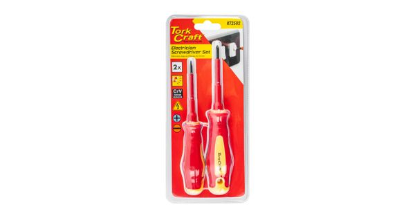2pc Screwdriver Insulated Vde 3.5x75mm Slotted & Ph1x80mm product image