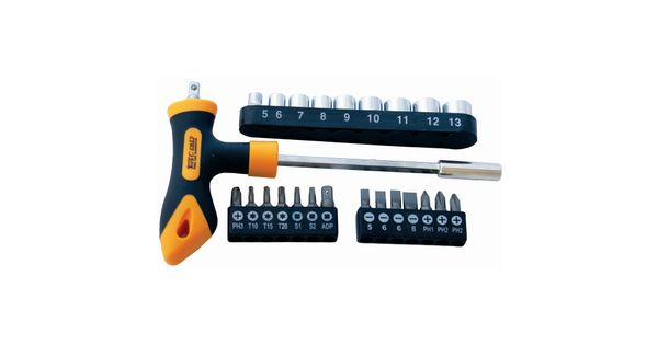 Screwdriver Bit & Socket Set 24 Pc T Bar product image