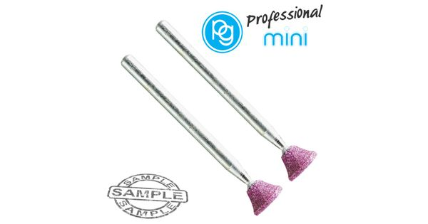 Ruby Grinding Stones 8x6mm.reverse Taper.sh3mm.2pcs product image
