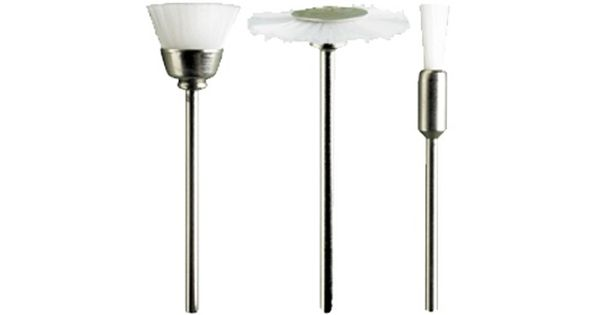 Assorted White Nylon Brushes. 3pcs product image