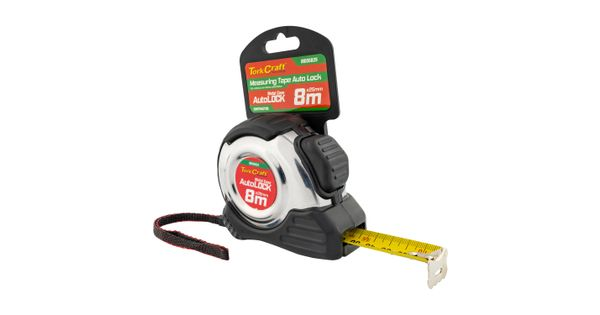 Measuring Tape Self Lock 8m X 25mm S/s & Rubber Casing Matt Finish product image
