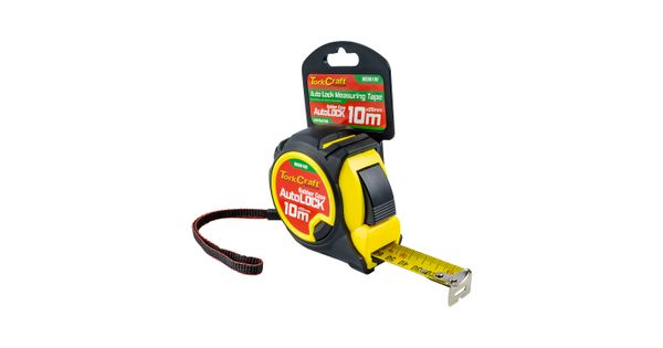 Measuring Tape Autolock 10m X 25mm Rubber Casing Matt Finish product image
