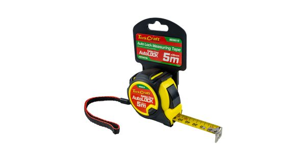 Measuring Tape Autolock 5m X 19mm Rubber Casing Matt Finish product image