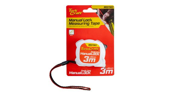 Measuring Tape M/lock 3m X 16mm Plastic Casing product image