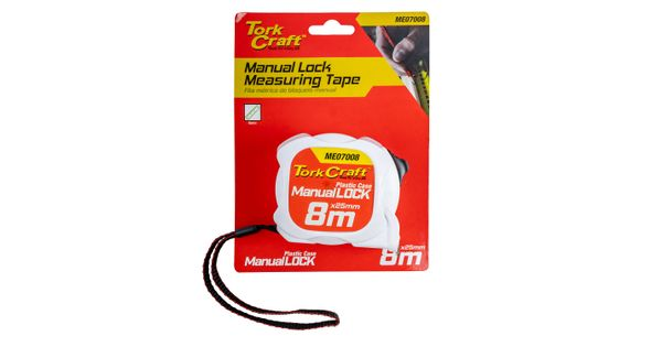 Measuring Tape M/lock 8m X 25mm Plastic Casing product image