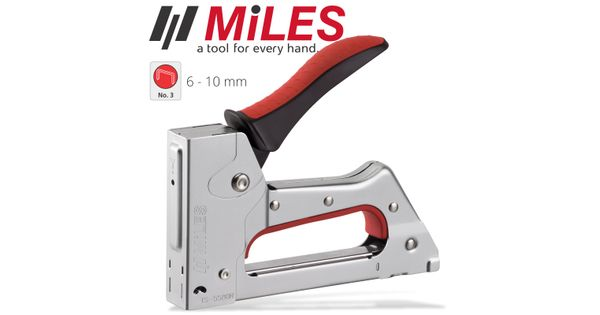 Staple Gun Metal Body Rubber Grip 22g 6-10mm Jt21 Stap Reload Ind product image
