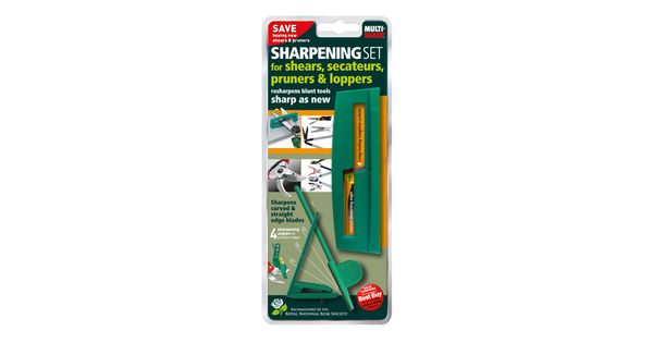 Multi-Sharp Garden Tool Sharpening Kit 2pc for Shears, Scissors, Secateurs, Pruners & Loppers product image
