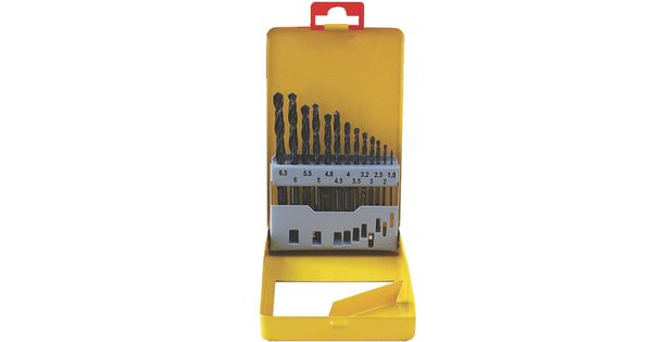 Drill Bit Set 13pce Roll Forged Metal Case product image