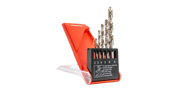 Drill Bit Set 6pc Hss Ground 2-8mm product image