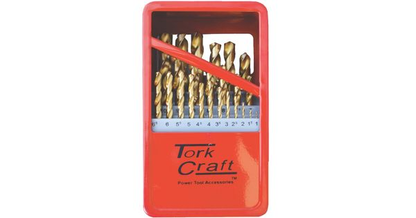 Drill Bit Set 25pce Tin. Coated Metal Case product image