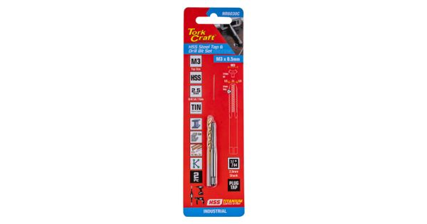 Tap Hss 3x0.5 & Drill 2.5mm 2pc Set product image