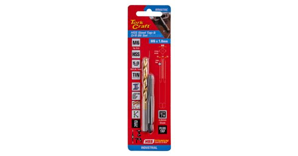 Tap Hss 6x1.0 & Drill 5.0mm 2pc Set product image