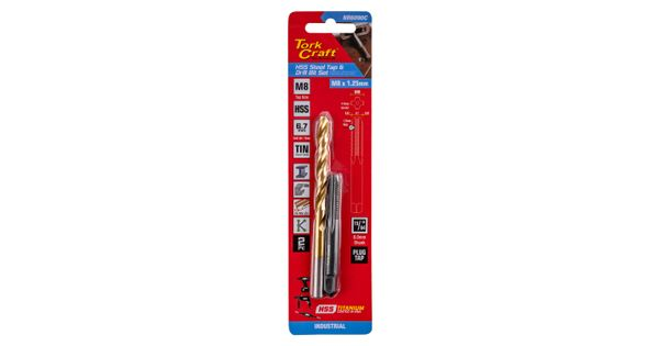 Tap Hss 8x1.25 & Drill 6.7mm 2pc Set product image