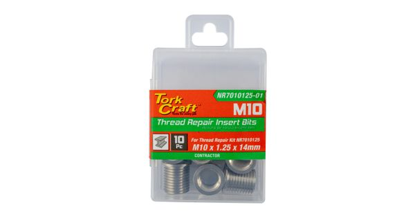Repl. Insert 10pc M10 X 1.25 X 14mm S/steel For Nr7010125 product image