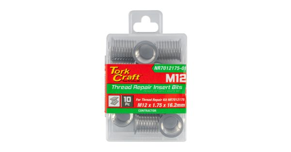Repl. Insert 10pc M12 X 1.75 X 16.2mm S/steel For Nr7012175 product image