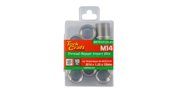 Repl. Insert 10pc M14 X 1.25 X 15mm S/steel For Nr7014125 product image
