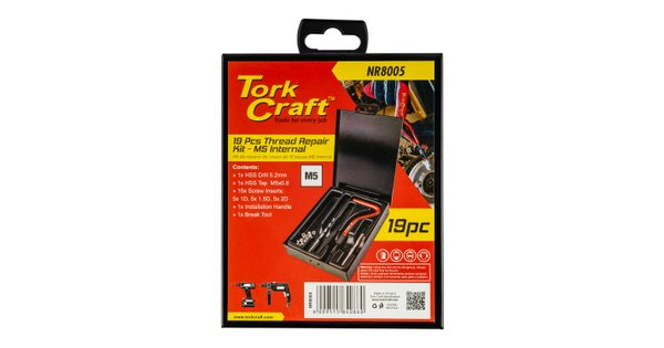 Thread Repair Kit 19pc M5 X 0.8mm Internal (metal Box) product image