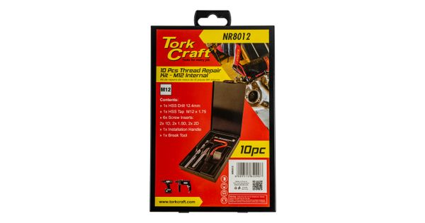 Thread Repair Kit 10pc M12 X 1.75mm Internal (metal Box) product image