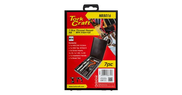 Thread Repair Kit 7pc M16 X 2.0mm Internal (metal Box) product image