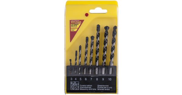 Masonry Drill Bit Set 8pc 3-4-5-6-7-8-9-10mm product image