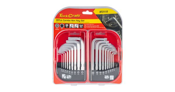 18pc Combo Hex Key Chrome Vanadium Set product image