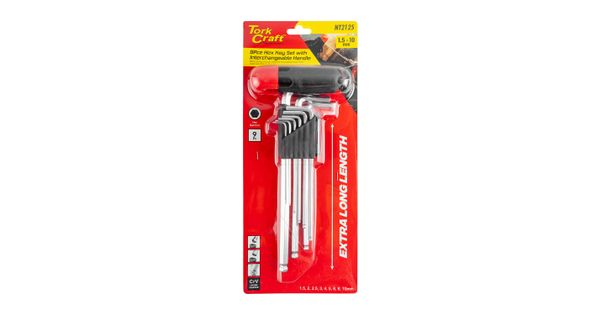 9pc Ball Point Allen Key Set With Interchangeable Handle product image