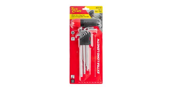9pc Torx Allen Key Set With Interchangeable Handle product image