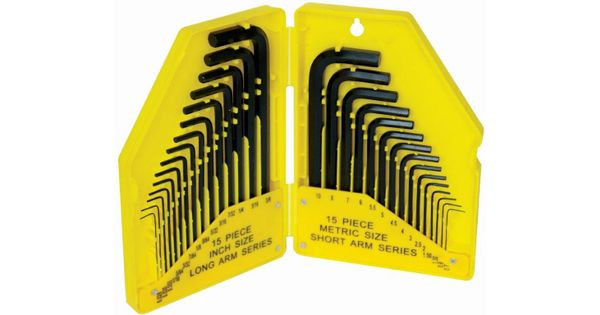 30pc Allen Key Set 0.7-10 Metric & Imperial Sizes In Plastic Case product image