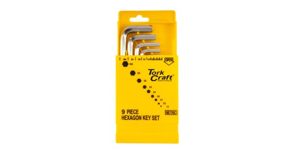 9pc Hex Key Set 1.5-10mm Cr-v In Plastic Case product image