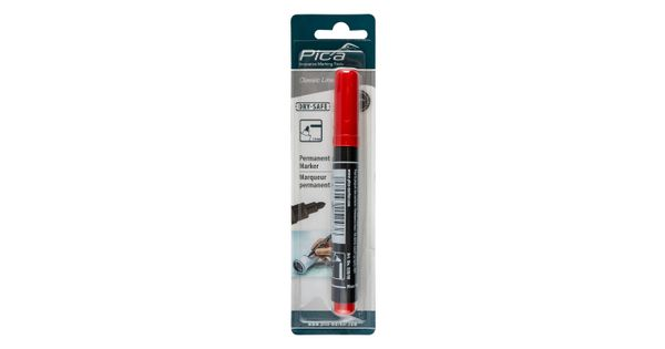 Permanent Marker 1-4mm Round Tip Red Blister product image