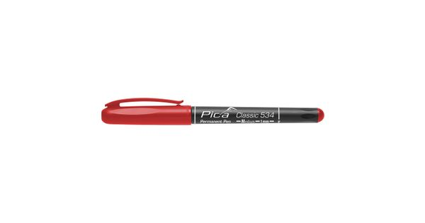 Permanent Pen Red Medium Tip 1mm product image