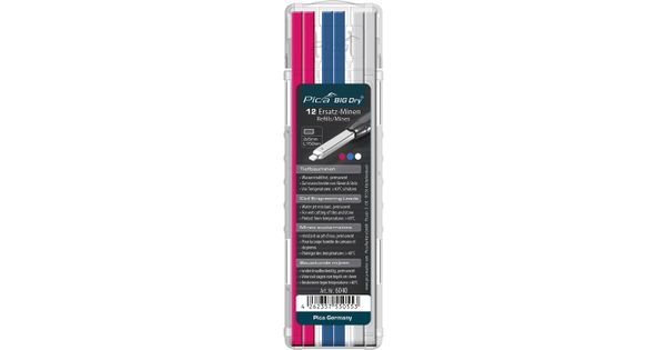 Pica Big Dry Permanent Lead Refill 12pc Set Ass. Colors product image