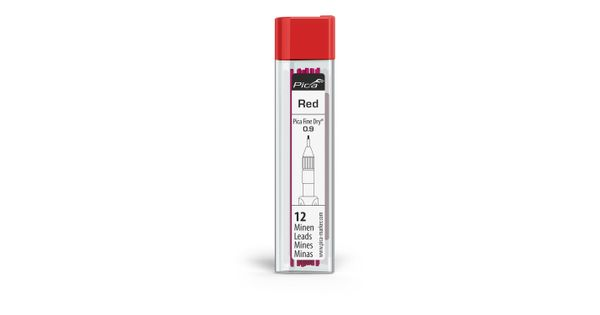 Pica Fine Dry 0.9mm Lead 12pc Refill Set Red product image