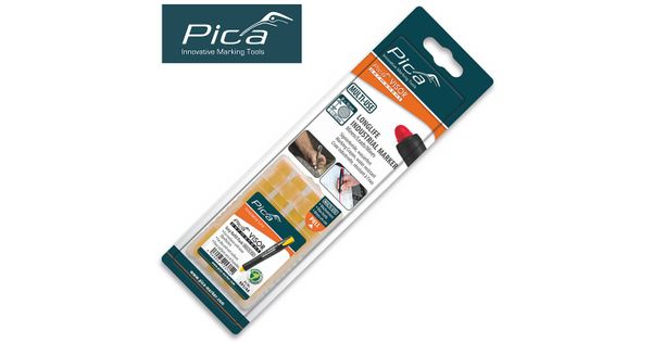 Pica Visor Permanent Marker Refills Yellow 4pc In Blister product image