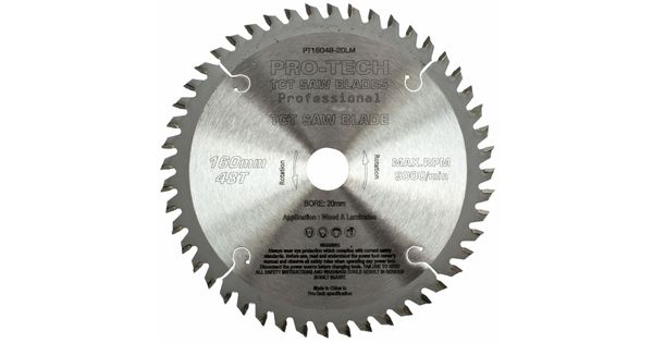 Saw Blade Tct 160x2.2x20x48t Wood Prof. Pro-tech Fes. Ts55 Pw1 product image