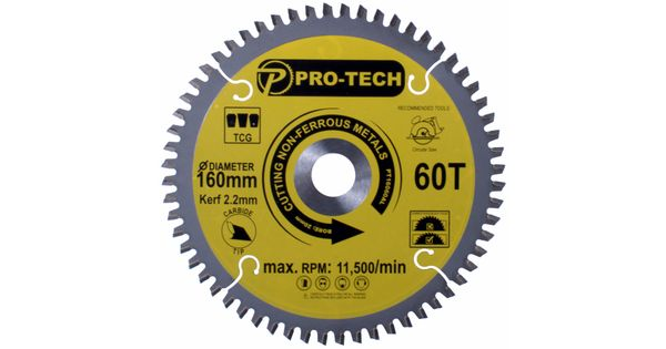 Saw Blade Tct 160 X 2.2 X 20 X 60t Alum. Prof. product image