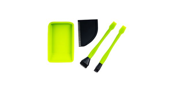 Glue Set Silicone 4pc Tray Scraper And 2pc Brush product image