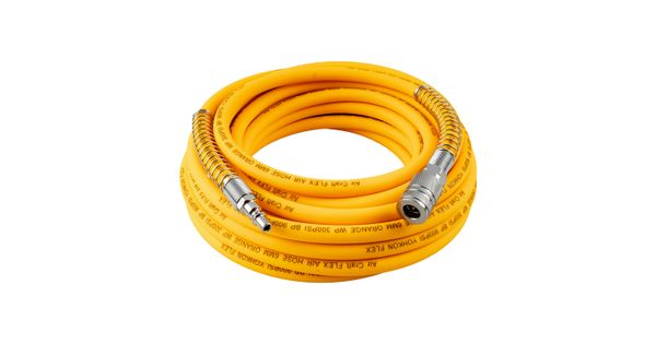 Flex Air Hose Kit 6mm X 10m Orange W/quick Coupler & Connector Yohkon product image