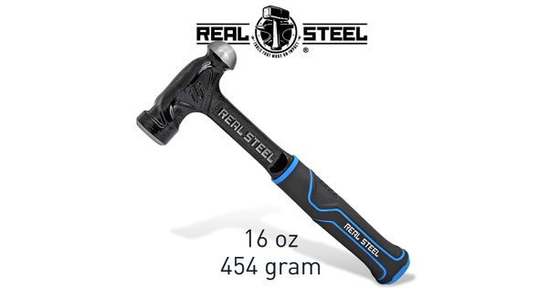 Hammer Ball Pein 450g 16oz Ultra Steel Handle Real Steel product image