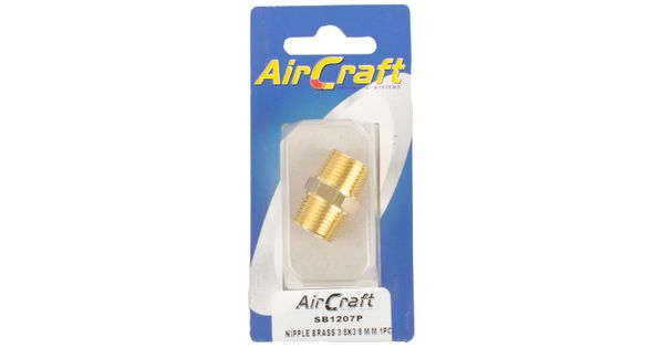 Nipple Brass 3/8x3/8 M/m 1pc Pack product image