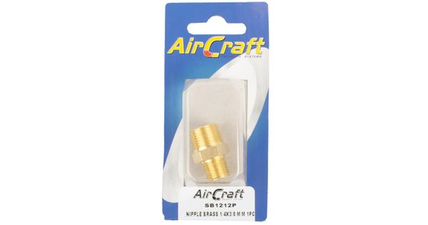 Nipple Brass 1/4x3/8 M/m 1pc Pack product image