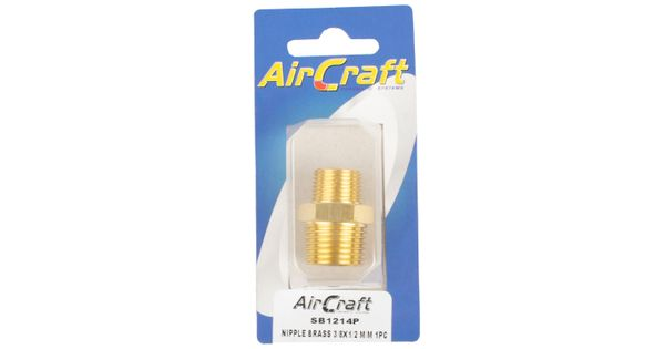 Nipple Brass 3/8x1/2 M/m 1pc Pack product image