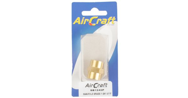 Manifold Brass 1/4x1/4 F/f 1pc Pack product image