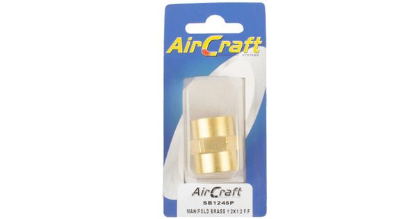 Manifold Brass 1/2x1/2 F/f 1pc Pack product image