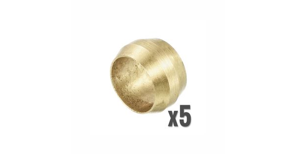 Ferrule Brass 5/32' 5pc Pack product image