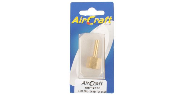 Hose Tail Connector Brass 1/4f X 6mm 1pc Pack product image