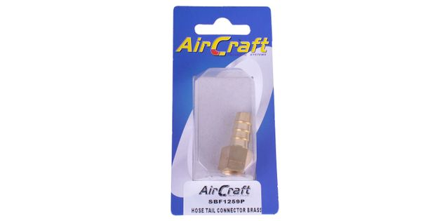 Hose Tail Connector Brass 1/4f X 10mm 1pc Pack product image
