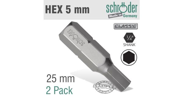 Hex/allen Ins.bit 5mm 2cd product image