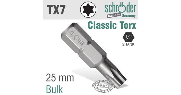 Torx Tx 7 Classic Bit 25mm product image